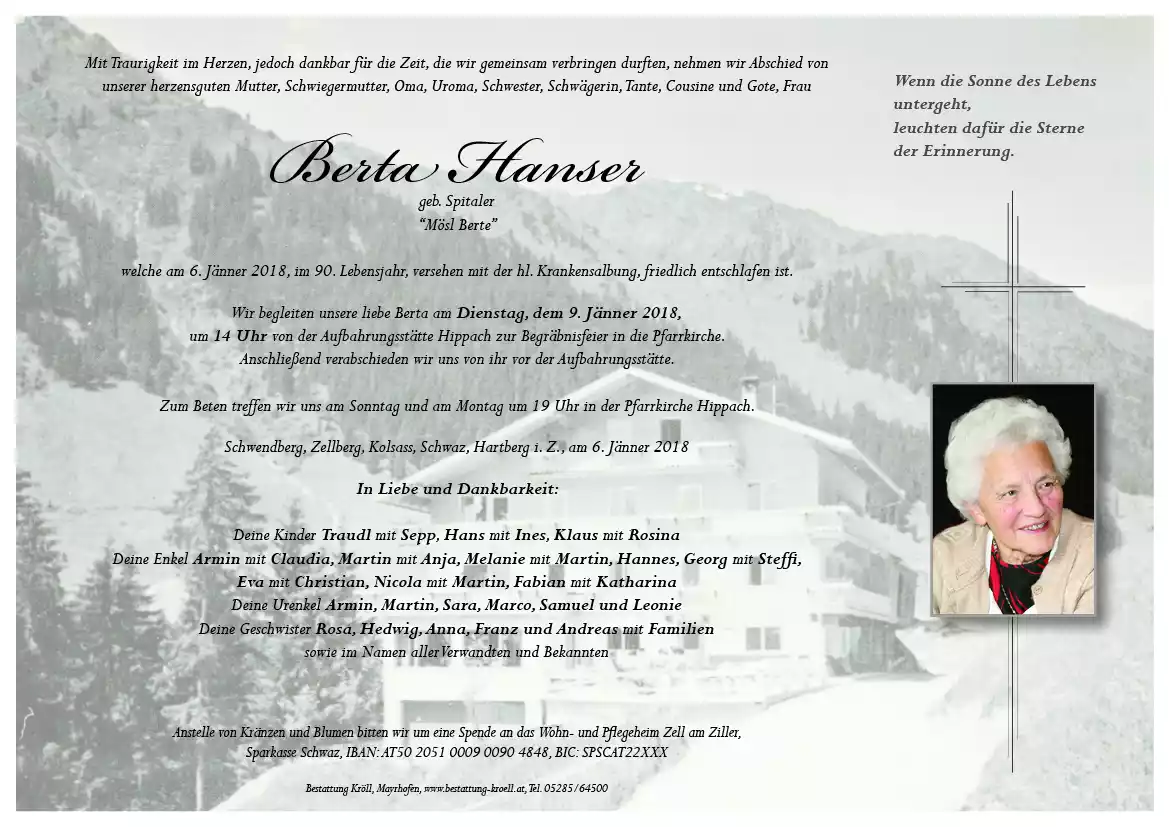 Parte von Berta Hanser